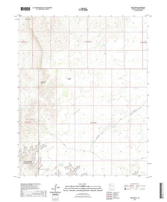 Snap Draw Arizona US Topo Map Image