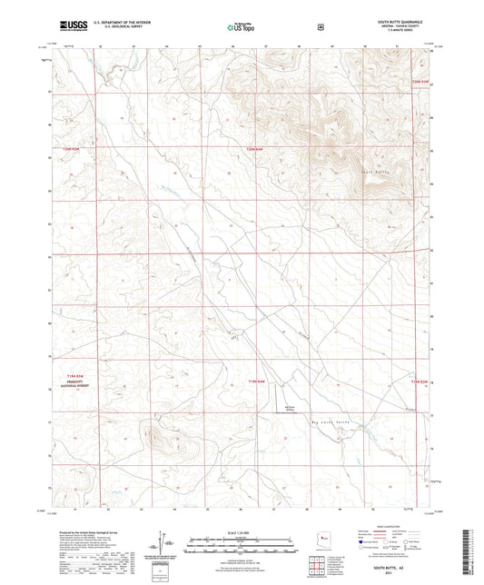 South Butte Arizona US Topo Map Image
