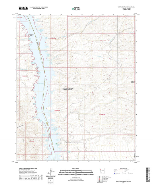 Spirit Mountain SE Arizona US Topo Map Image