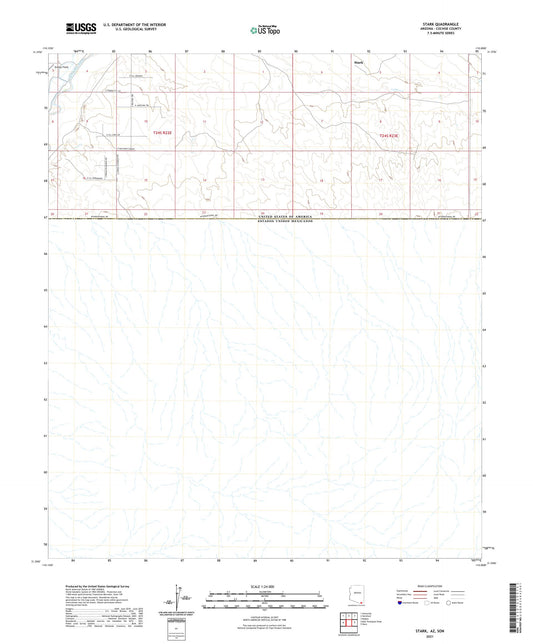 Stark Arizona US Topo Map Image