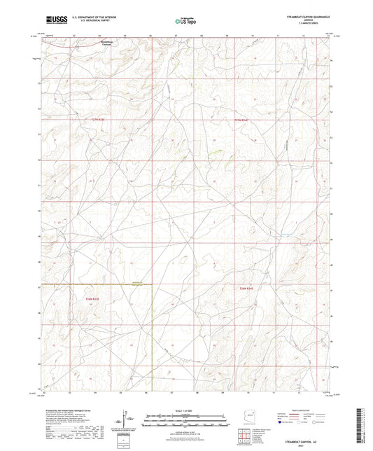 Steamboat Canyon Arizona US Topo Map Image