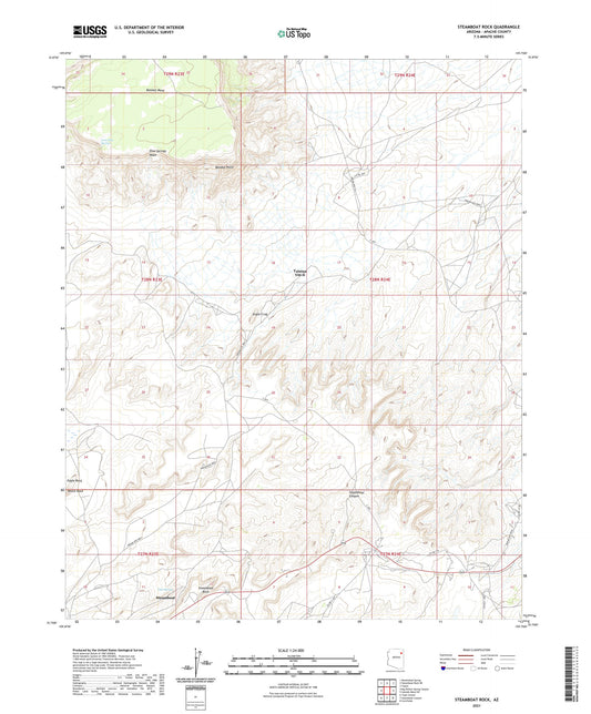 Steamboat Rock Arizona US Topo Map Image