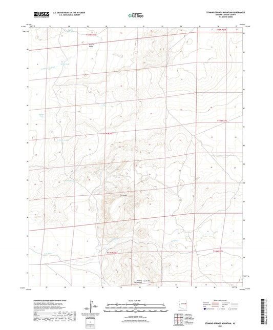 Stinking Springs Mountain Arizona US Topo Map Image