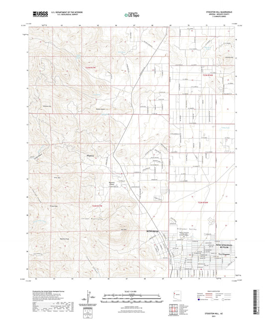 Stockton Hill Arizona US Topo Map Image