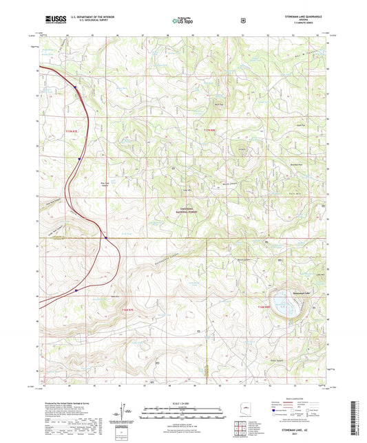 Stoneman Lake Arizona US Topo Map Image