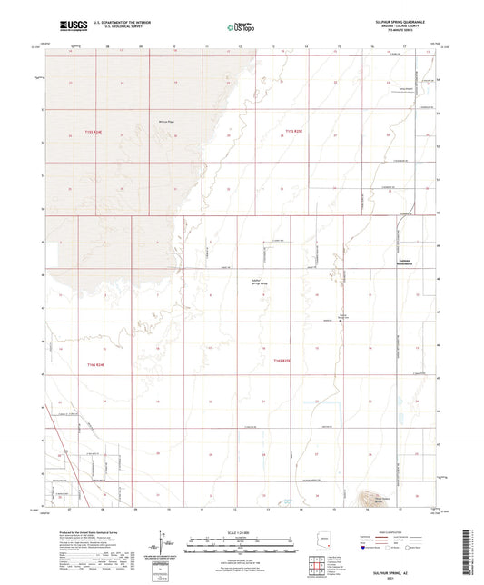 Sulphur Spring Arizona US Topo Map Image