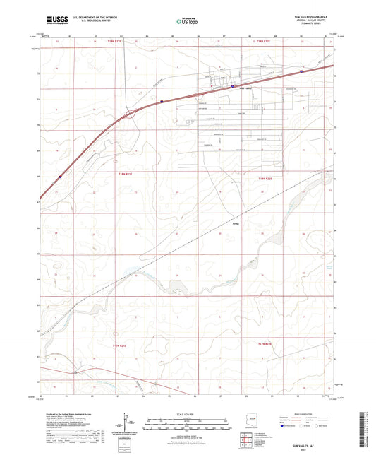 Sun Valley Arizona US Topo Map Image