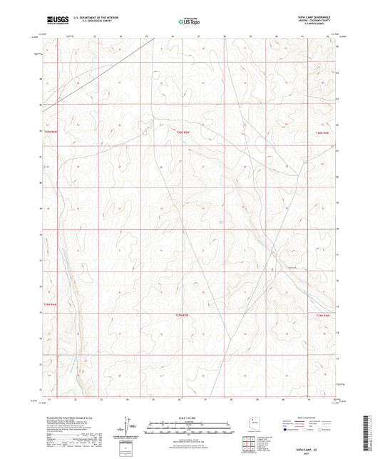 Supai Camp Arizona US Topo Map Image