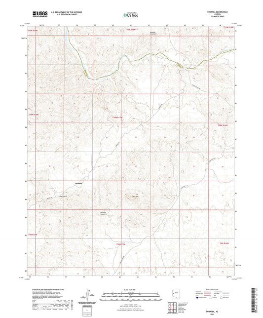 Swansea Arizona US Topo Map Image