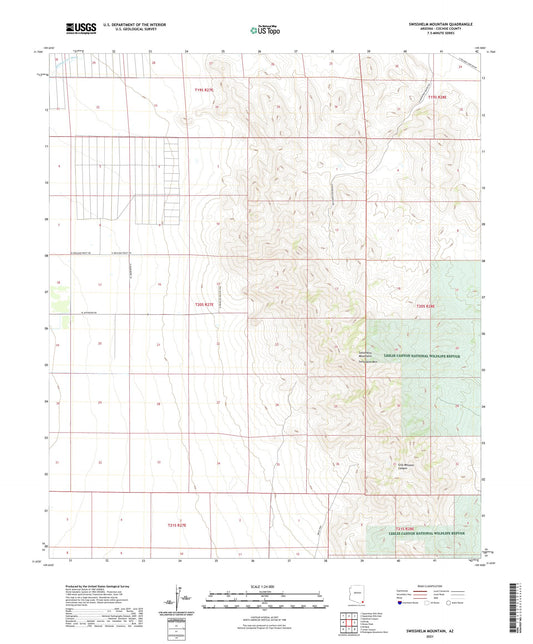 Swisshelm Mountain Arizona US Topo Map Image
