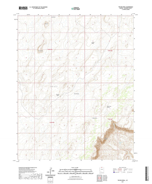 The Big Knoll Arizona US Topo Map Image