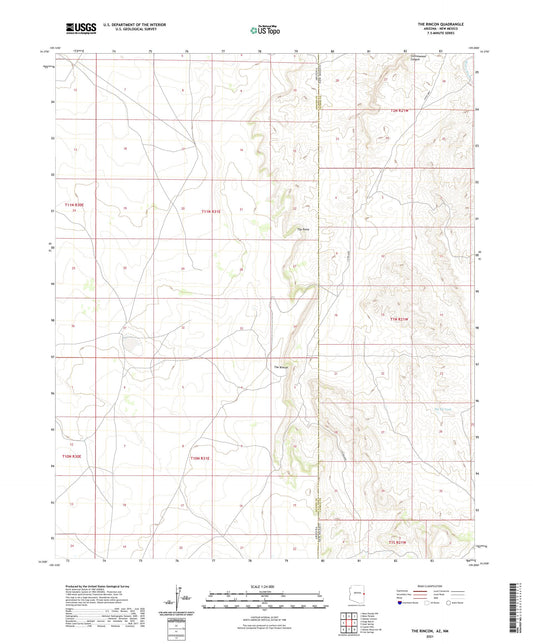 The Rincon Arizona US Topo Map Image