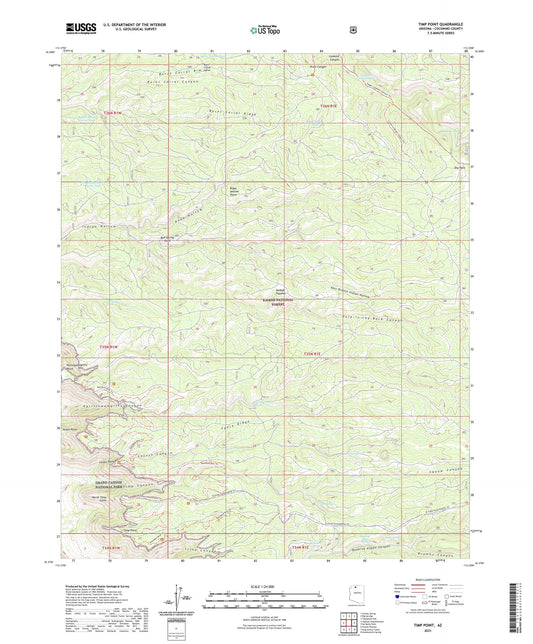 Timp Point Arizona US Topo Map Image