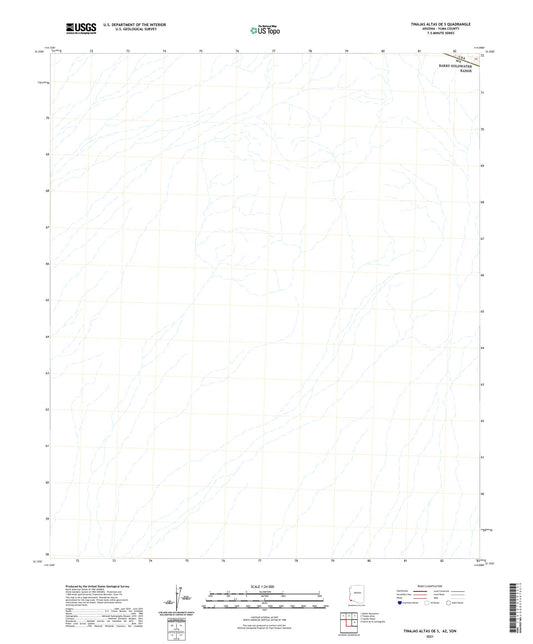Tinajas Altas OE S Arizona US Topo Map Image