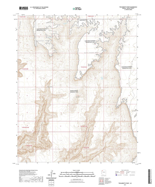 Tincanebitts Point Arizona US Topo Map Image