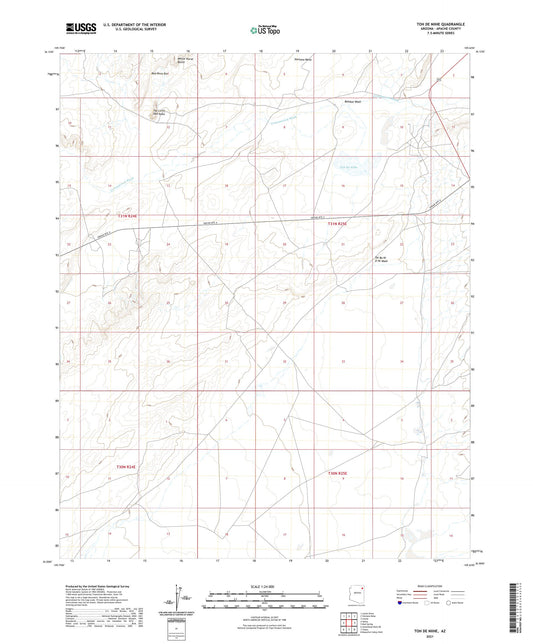 Toh De Niihe Arizona US Topo Map Image