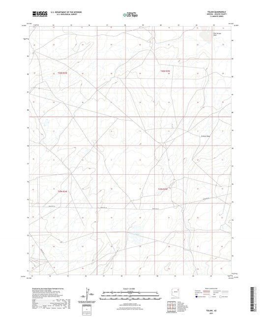 Tolani Arizona US Topo Map Image
