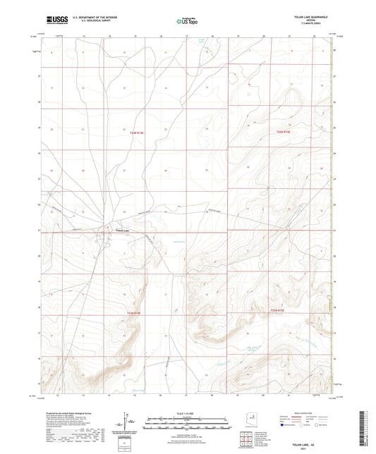 Tolani Lake Arizona US Topo Map Image