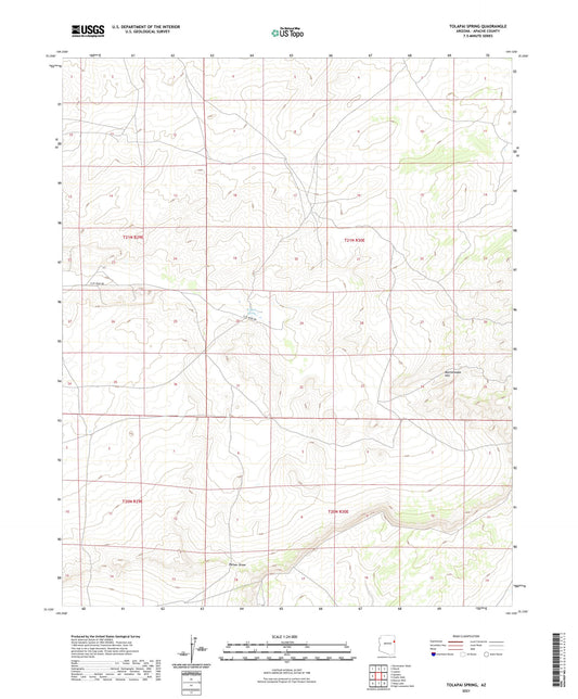 Tolapai Spring Arizona US Topo Map Image