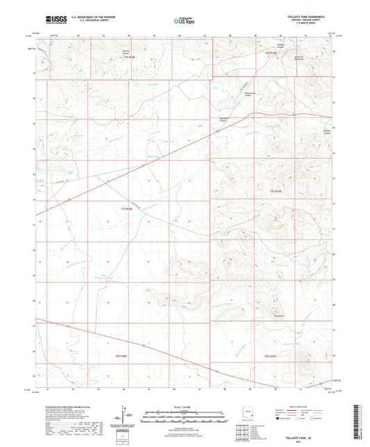 Tollgate Tank Arizona US Topo Map Image