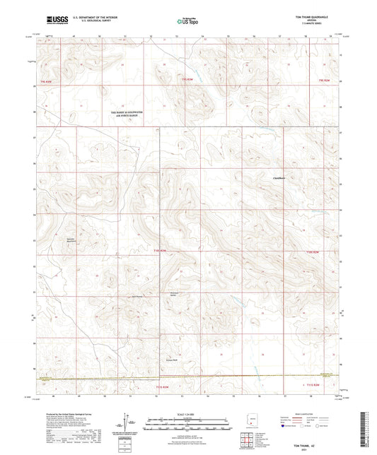 Tom Thumb Arizona US Topo Map Image