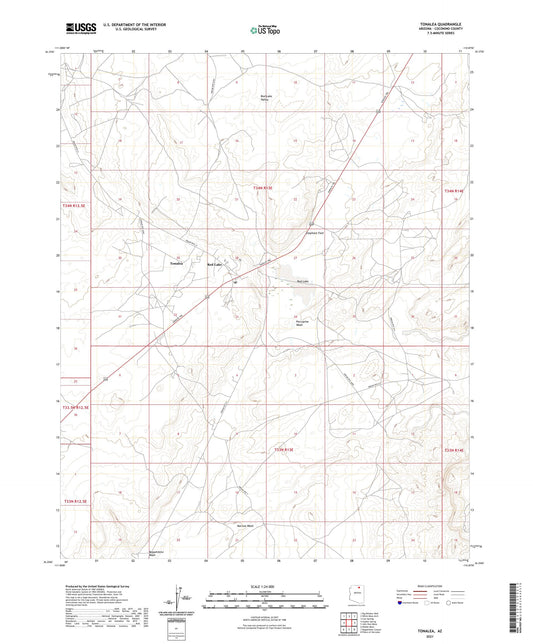 Tonalea Arizona US Topo Map Image