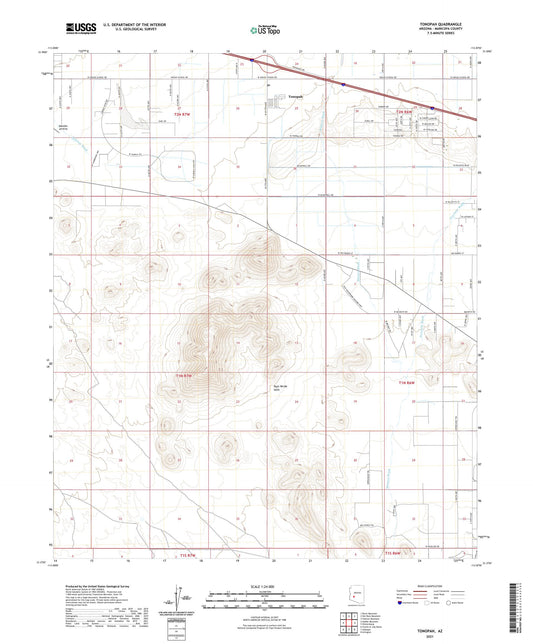 Tonopah Arizona US Topo Map Image