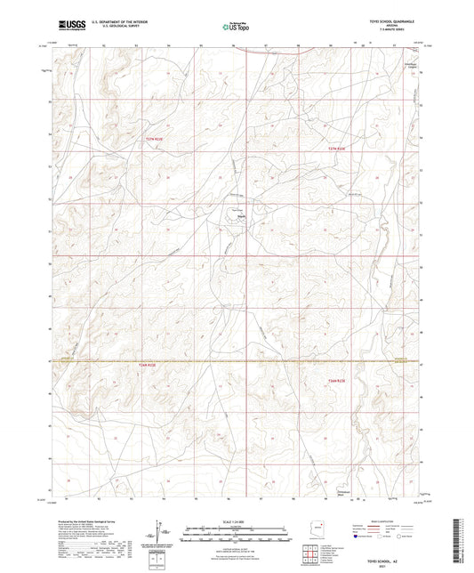 Toyei School Arizona US Topo Map Image