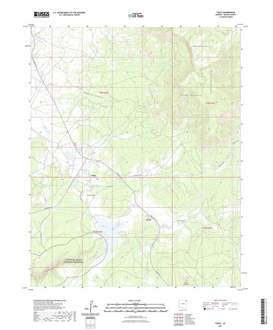 Tsaile Arizona US Topo Map Image