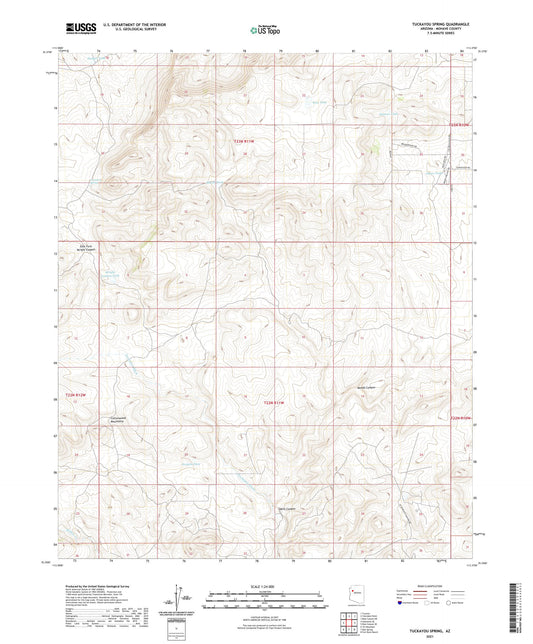 Tuckayou Spring Arizona US Topo Map Image