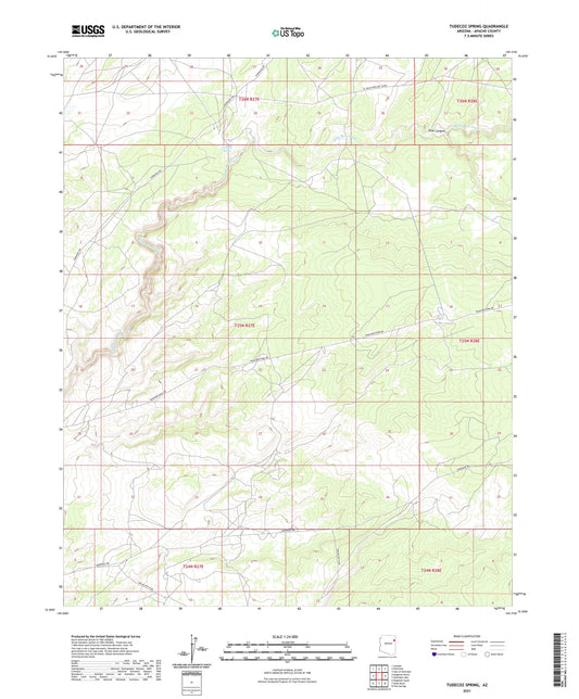 Tudecoz Spring Arizona US Topo Map Image