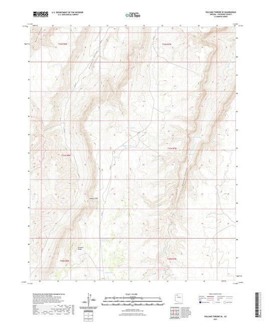 Vulcans Throne SE Arizona US Topo Map Image