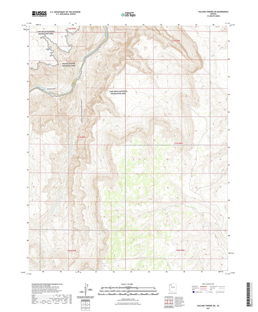 Vulcans Throne SW Arizona US Topo Map Image