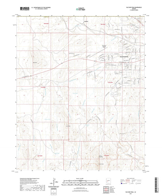 Vulture Peak Arizona US Topo Map Image