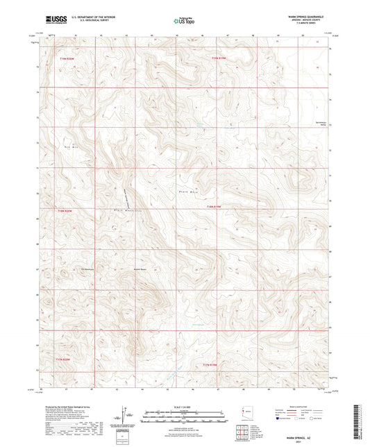 Warm Springs Arizona US Topo Map Image