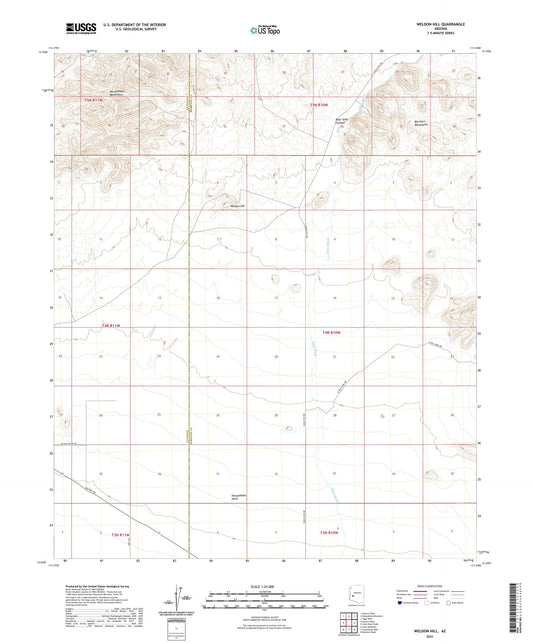 Weldon Hill Arizona US Topo Map Image