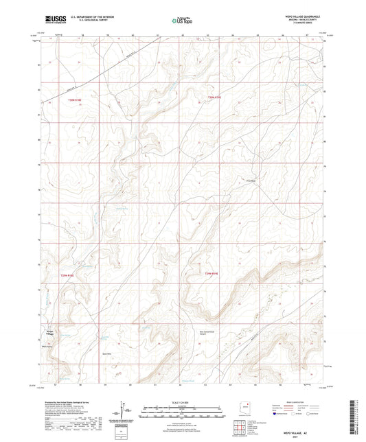 Wepo Village Arizona US Topo Map Image