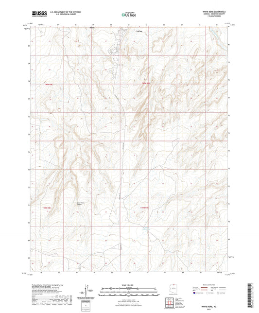 White Dome Arizona US Topo Map Image