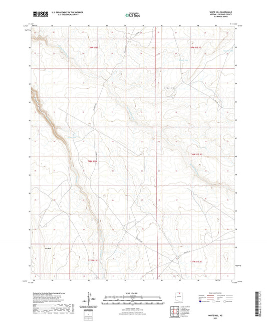 White Hill Arizona US Topo Map Image
