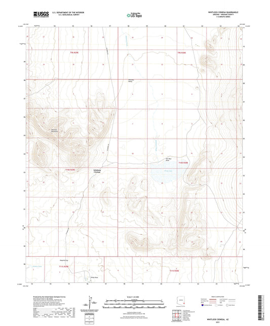 Whitlock Cienega Arizona US Topo Map Image