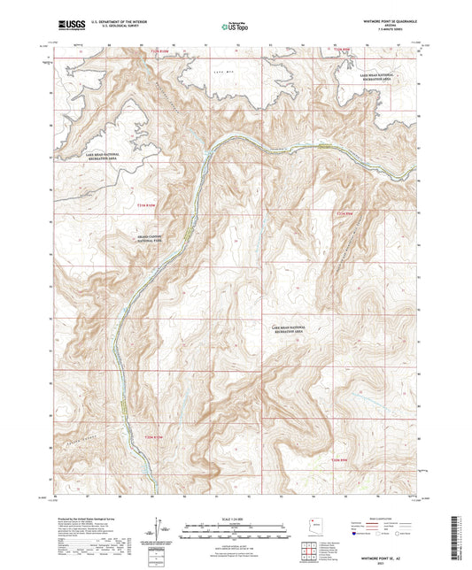 Whitmore Point SE Arizona US Topo Map Image