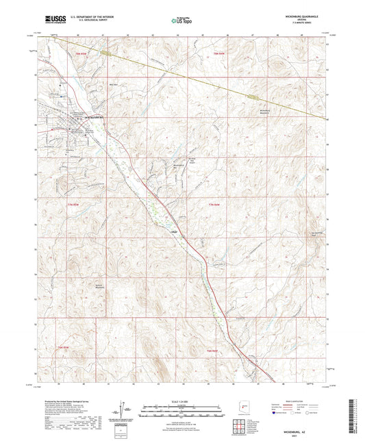 Wickenburg Arizona US Topo Map Image