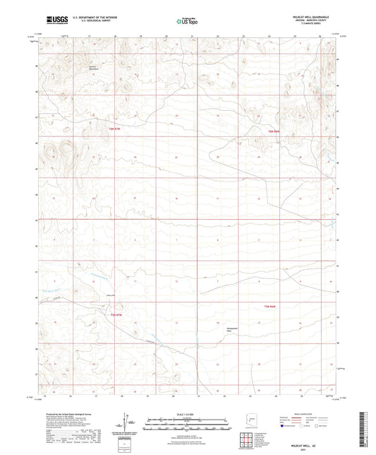 Wildcat Well Arizona US Topo Map Image