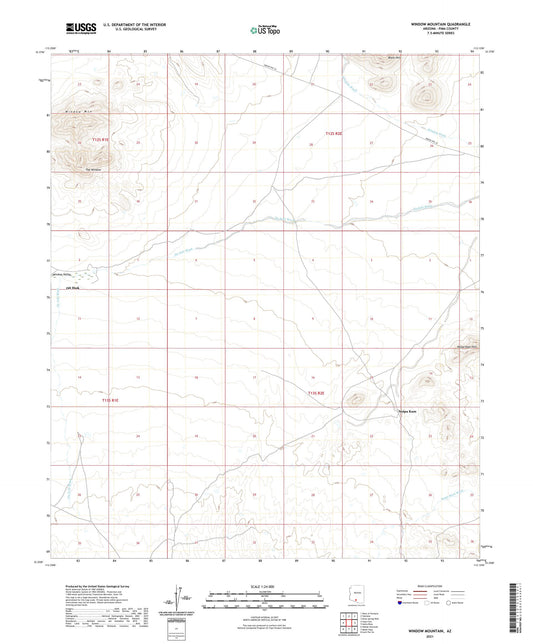 Window Mountain Arizona US Topo Map Image