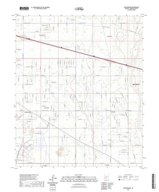 Wintersburg Arizona US Topo Map Image
