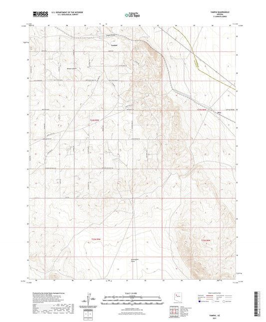 Yampai Arizona US Topo Map Image