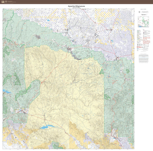 Apache-Sitgreaves National Forests Map
