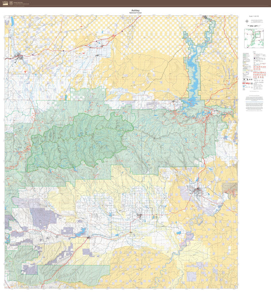 Ashley National Forest Map