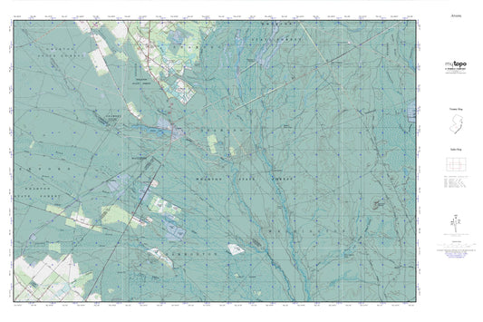 Atsion MyTopo Explorer Series Map Image