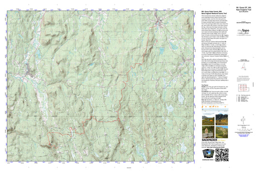 New England National Scenic Trail Map (Mt. Grace NF, Massachusetts) Image
